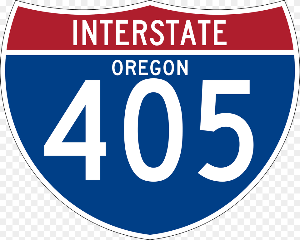 Interstate 405 Oregon Sign Clipart, License Plate, Symbol, Transportation, Vehicle Free Png