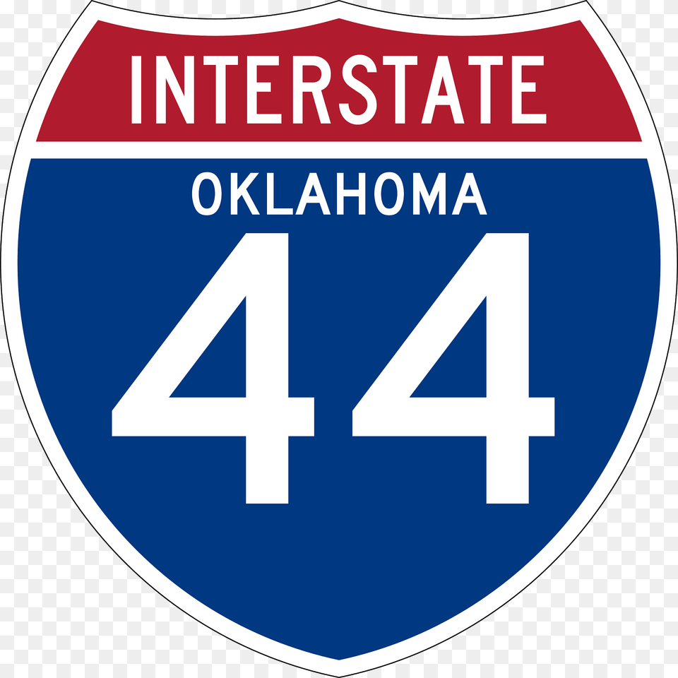 Interstate 44 Oklahoma Sign Clipart, First Aid, Symbol, Text, Number Png