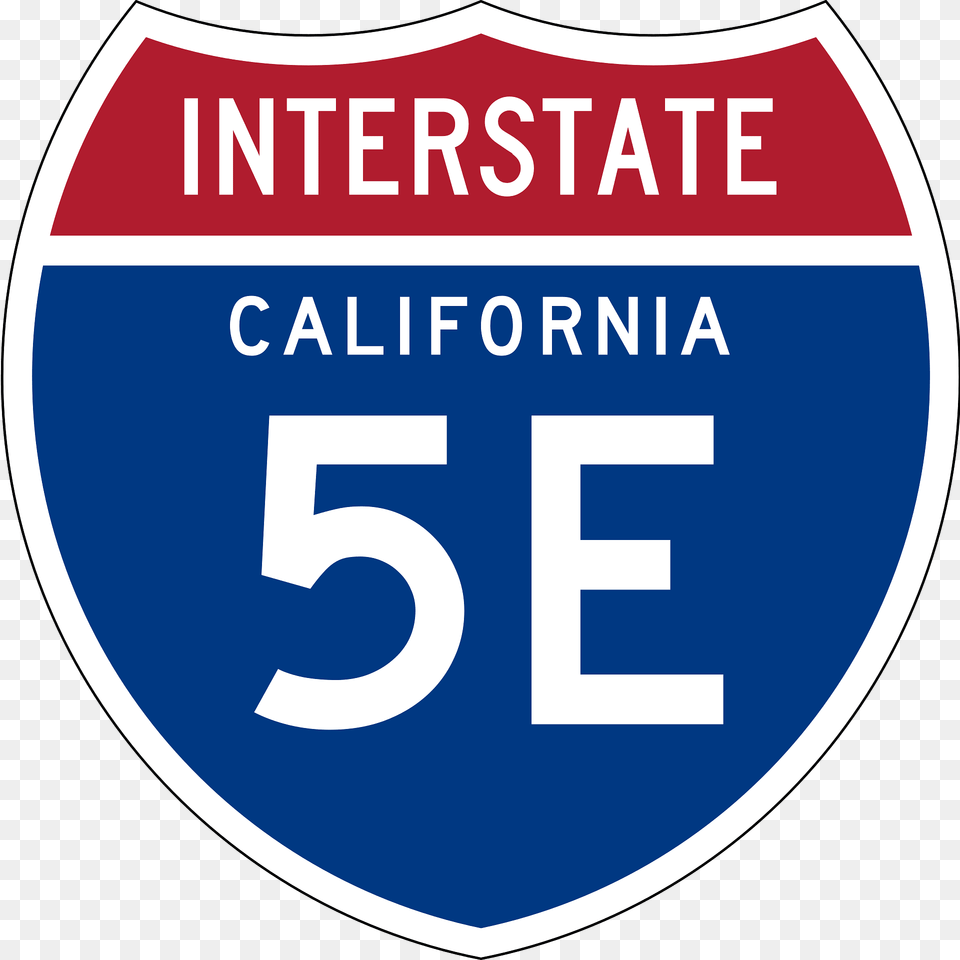 Interstate 5e California Sign Clipart, Symbol, Text Png Image