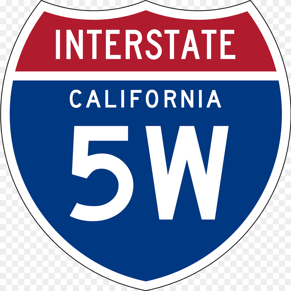 Interstate 5w California Sign Clipart, Logo, Symbol, Disk Free Transparent Png