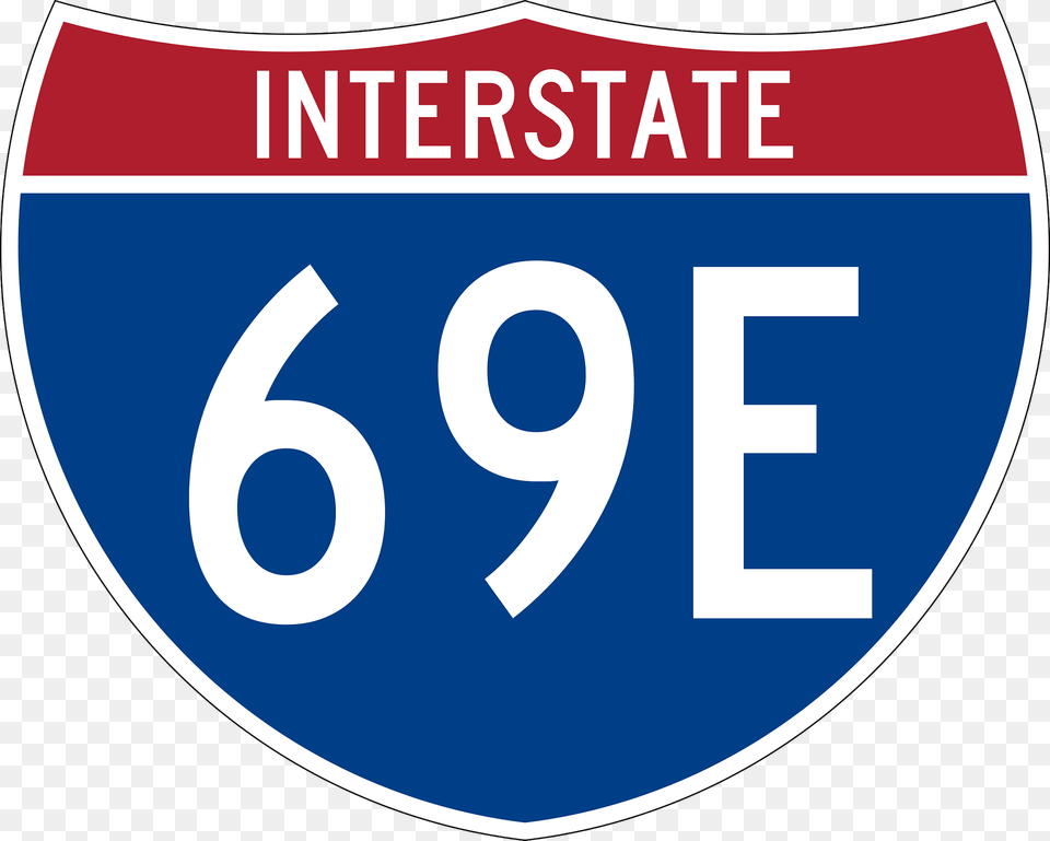 Interstate 69e Sign Clipart, Symbol, Text, Number Free Png Download
