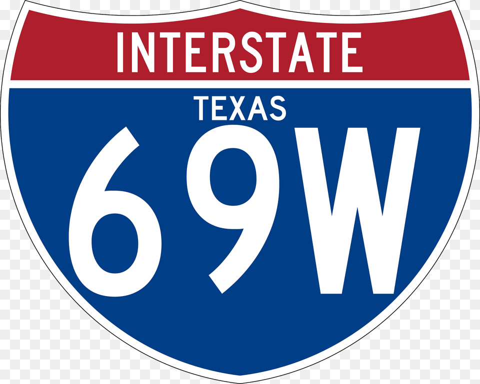 Interstate 69w Texas Sign Clipart, Symbol, Logo, License Plate, Transportation Free Transparent Png