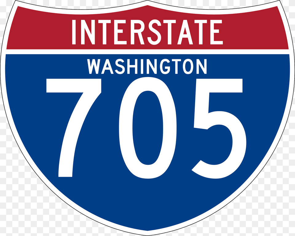 Interstate 705 Washington Sign Clipart, Symbol, License Plate, Transportation, Vehicle Png Image