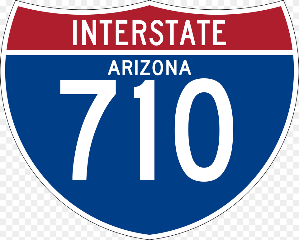 Interstate 710 Arizona Sign Clipart, License Plate, Transportation, Vehicle, Symbol Free Png