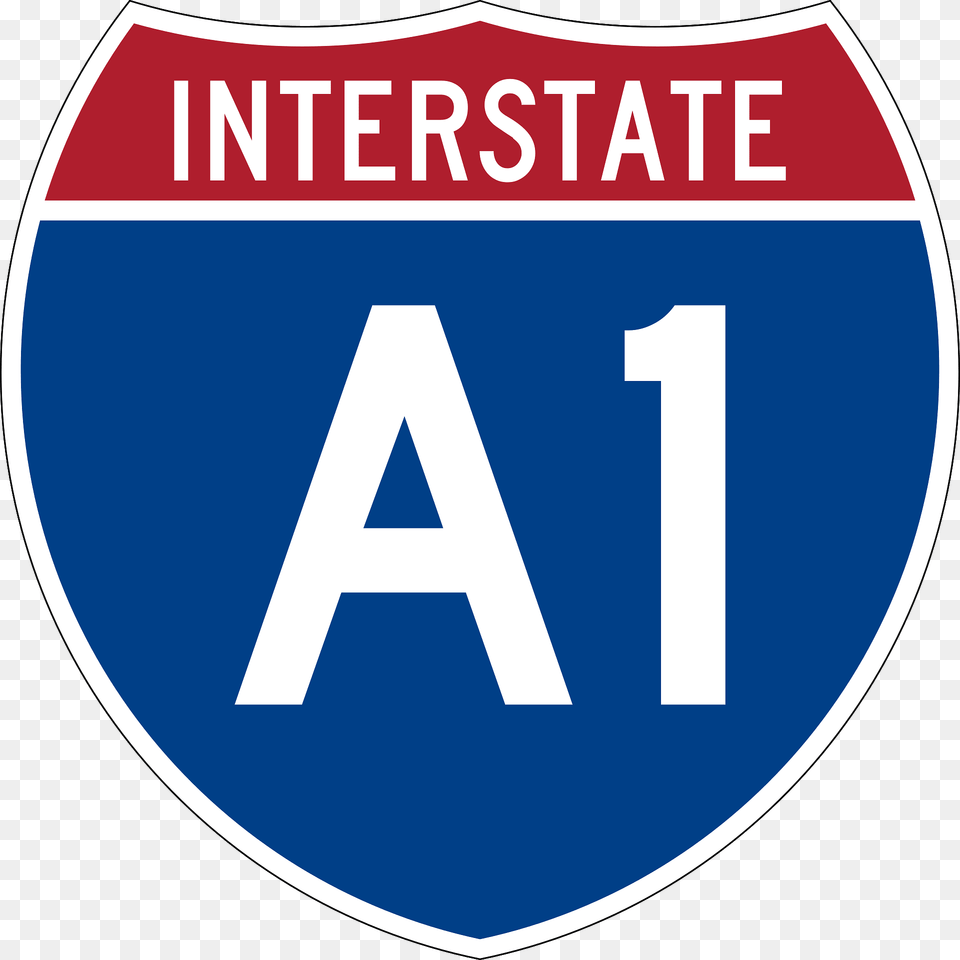 Interstate A1 Alaska Sign Clipart, Symbol, Disk, Logo Png