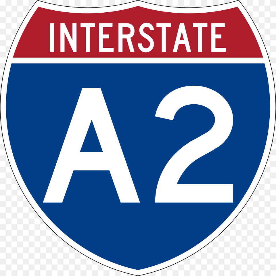 Interstate A2 Alaska Sign Clipart, Symbol, Disk, Logo Png