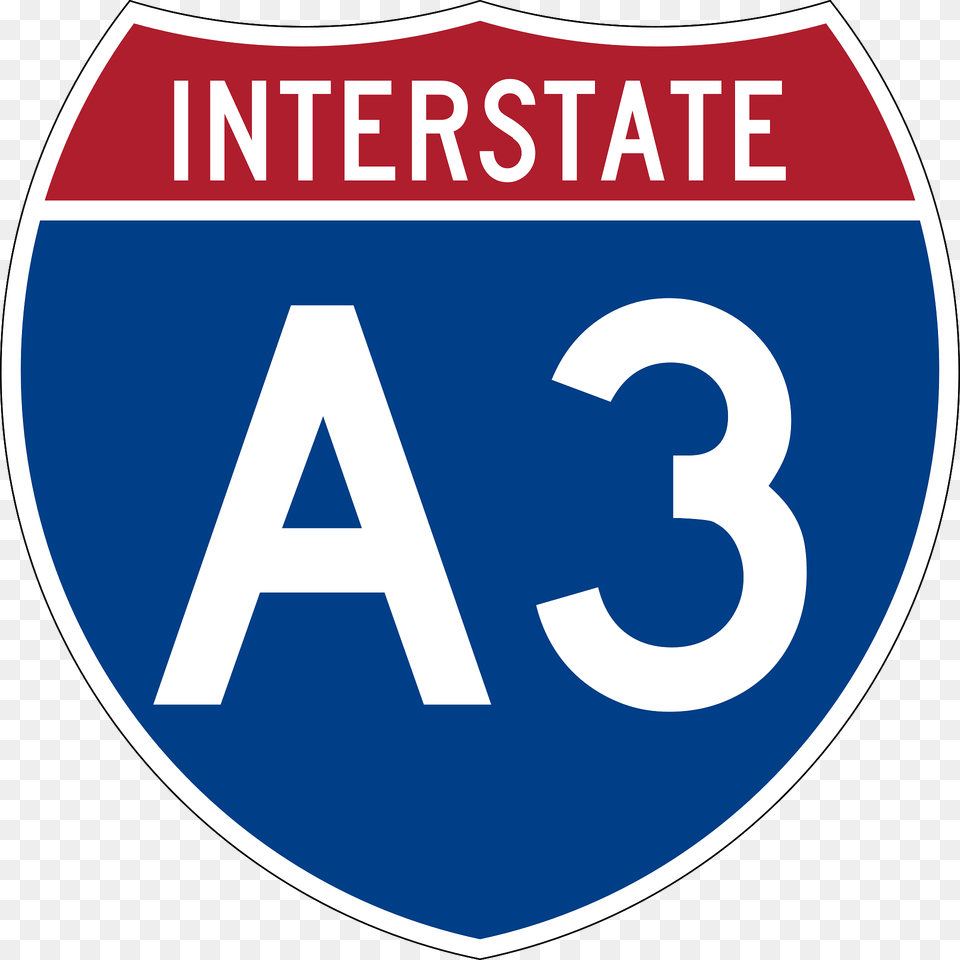 Interstate A3 Alaska Sign Clipart, Symbol, Disk, Text Png