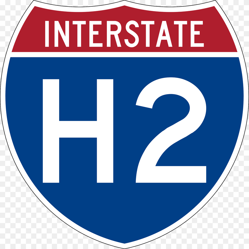 Interstate H2 Hawaii Sign Clipart, Symbol, Text Png Image