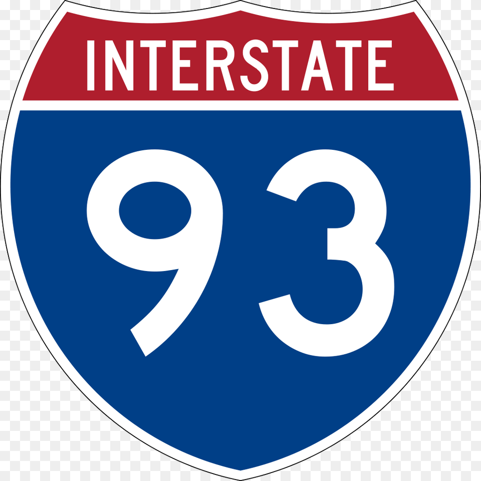 Interstate Interstate 93 Sign, Symbol, Disk, Text Free Png Download