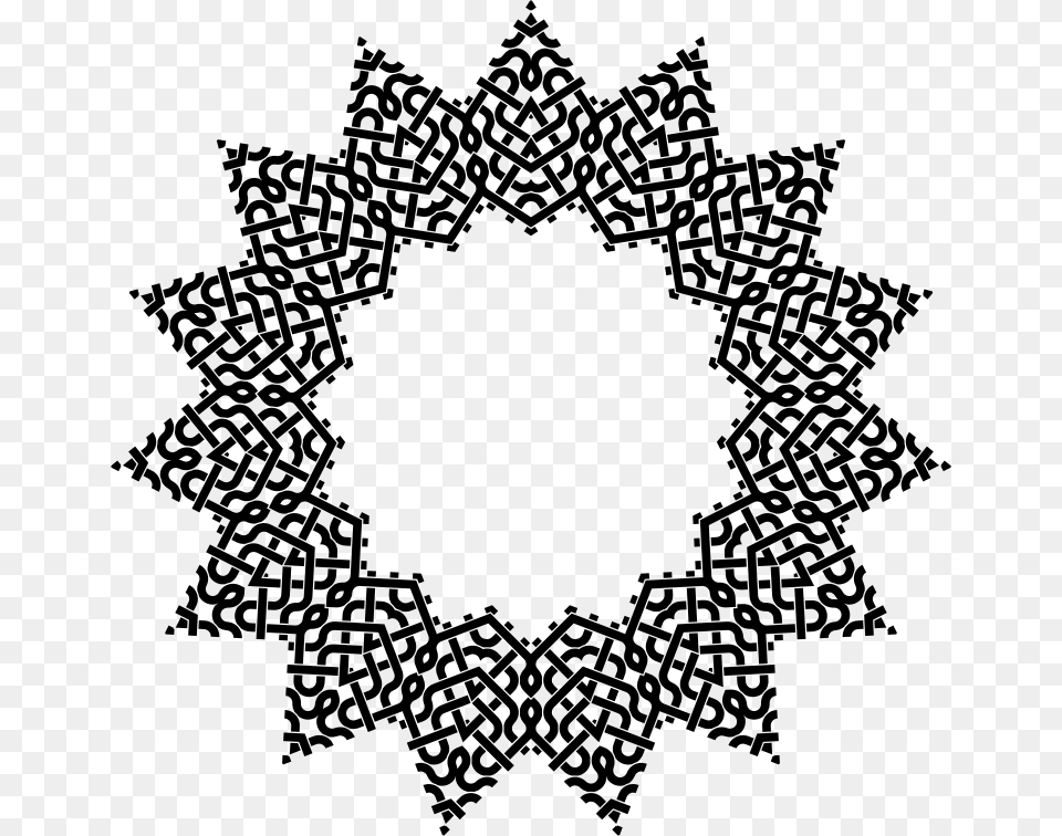 Intertwined Geometric Design Green Yellow Star Logo, Gray Free Png
