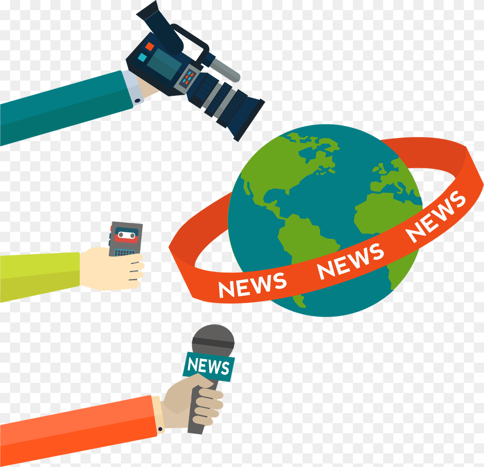 Interview Clipart Tv Host Media Journalist, Electrical Device, Microphone, Astronomy, Outer Space Free Png Download