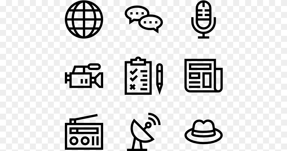 Interview Math Icons, Gray Free Png