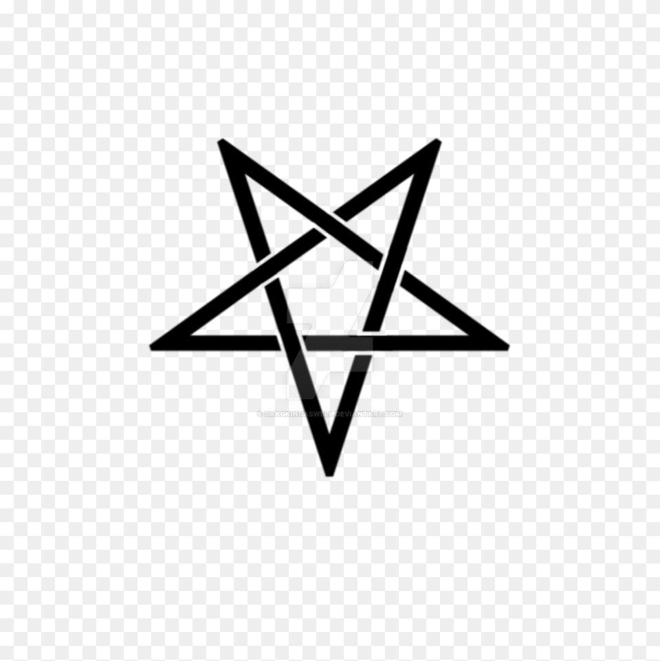 Interwoven Inverted Pentagram, Logo Png Image