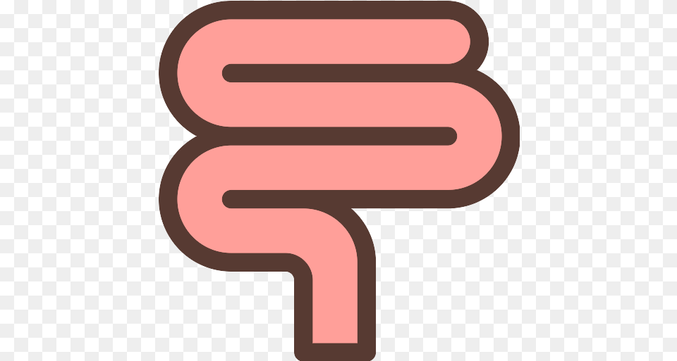 Intestine Vector Svg Icon Intestino Animado, Symbol, Sign, Text, Number Free Png