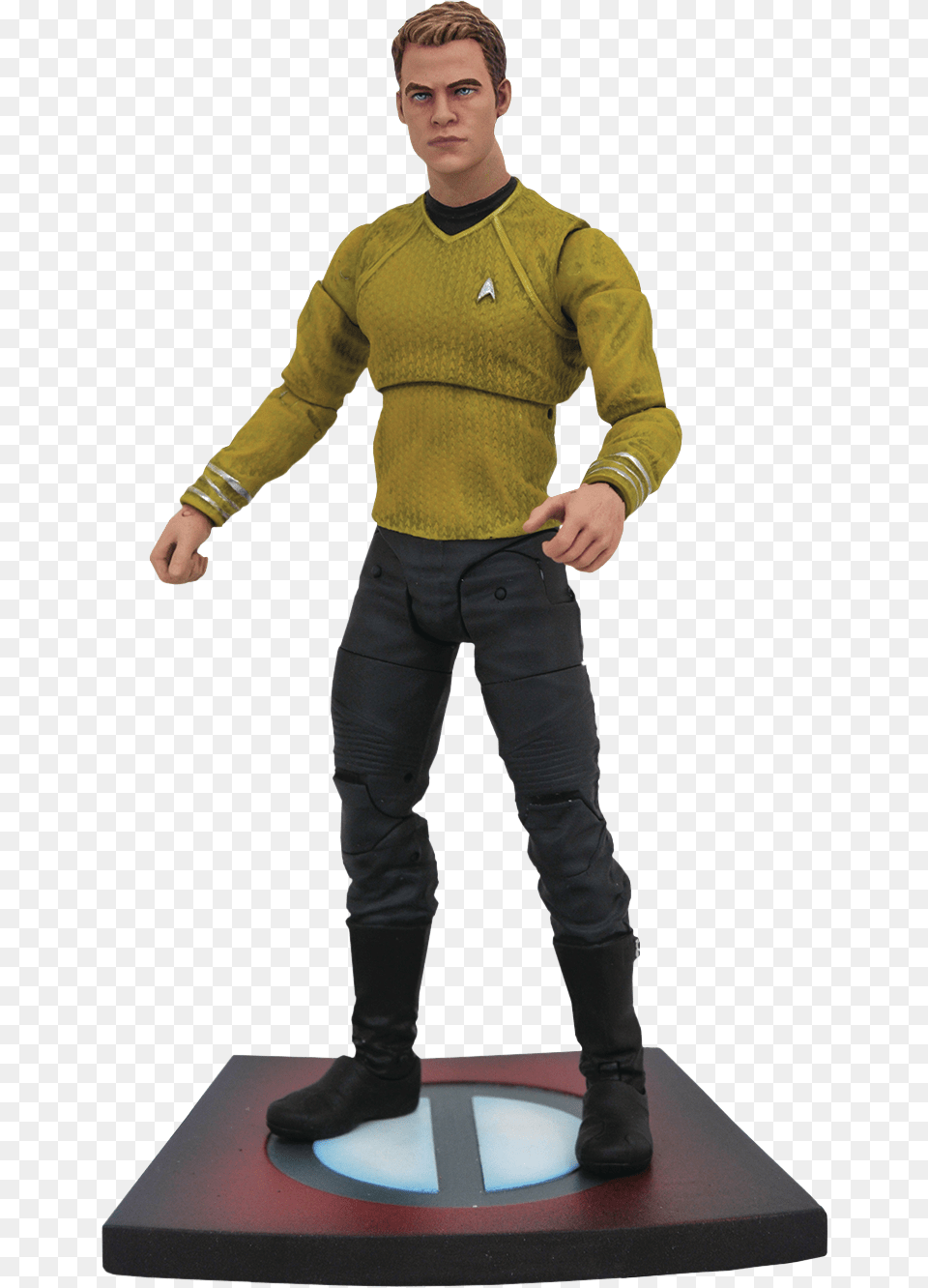 Into Darkness Diamond Select Captain Kirk, Adult, Sleeve, Person, Man Free Png