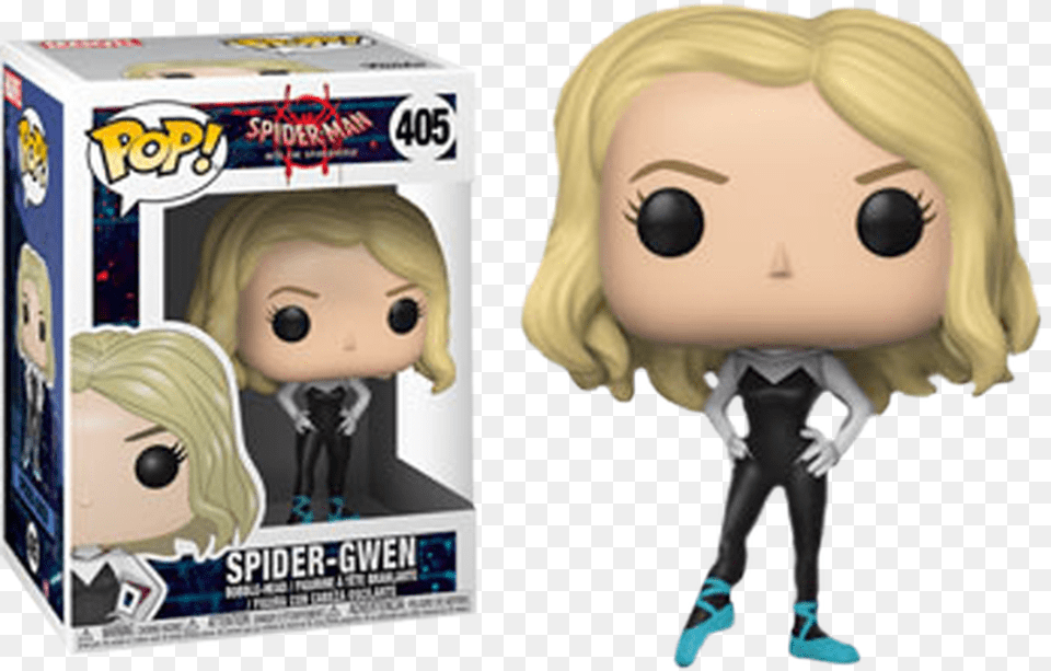 Into The Spider Verse Spider Gwen Into The Spider Verse Pop, Book, Comics, Publication, Toy Png Image