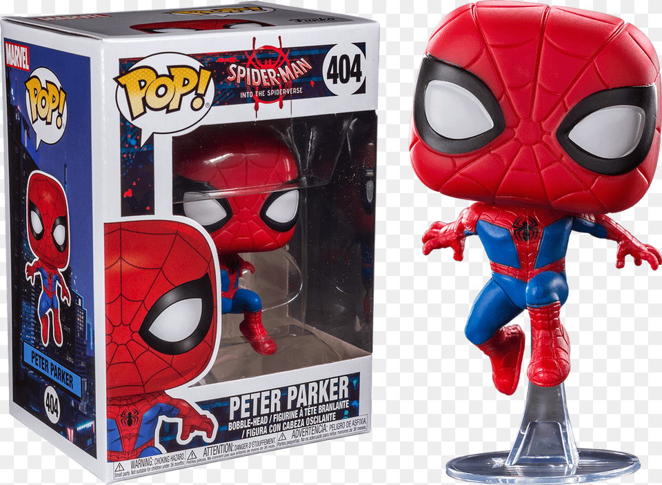 Into The Spider Verse Spider Man Into The Spider Verse Pop Vinyl, Toy, Figurine, Person Png