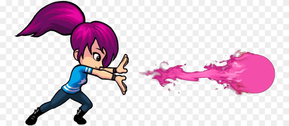 Intrepid Izzy Hadouken Cartoon, Purple, Baby, Person, Book Png Image