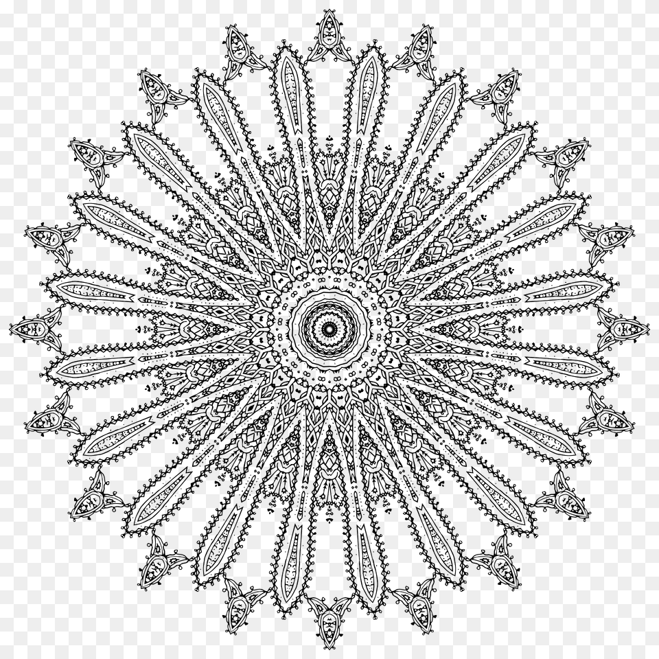 Intricate Mandala 3 Clipart, Pattern, Plant, Lace Free Png Download