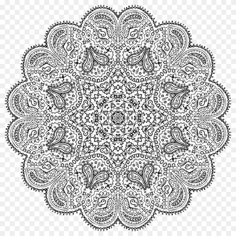 Intricate Mandala Clipart, Pattern, Lace Free Transparent Png