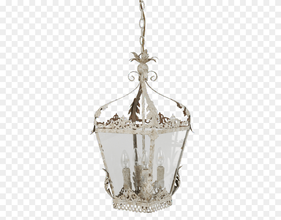 Intricate Metal Hanging Lantern Chandelier, Lamp Png Image
