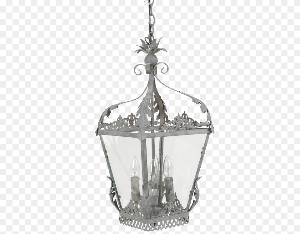 Intricate Metal Hanging Lantern Chandelier Ceiling Light, Lamp Png