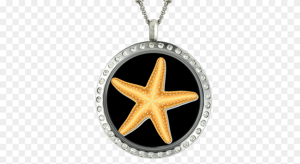 Intricate Starfish Design In Locket Jewish Charms, Accessories, Pendant, Jewelry, Necklace Png Image