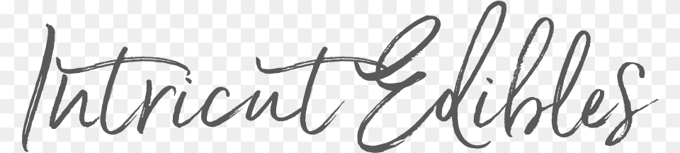 Intricut Edibles Logo Calligraphy, Handwriting, Text Free Png Download