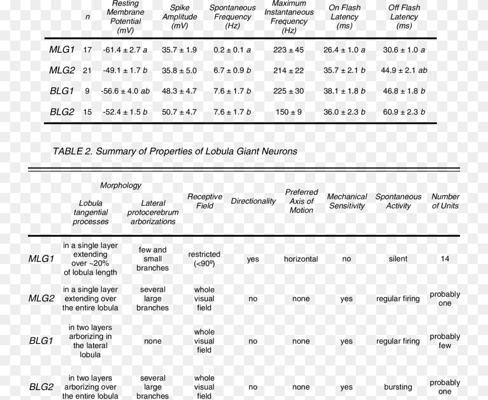 Intrinsic Properties Of Lobula Giant Neurons Number, Gray Free Transparent Png