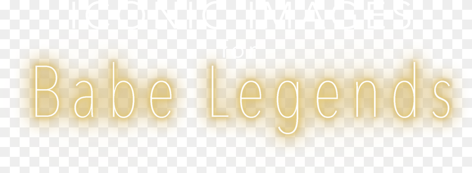 Intro Babe Legends Gold Beige, Text Free Png