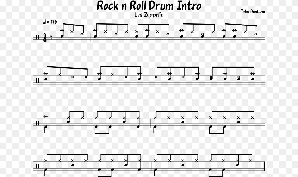 Intro Rock And Roll Led Zeppelin, Gray Free Transparent Png