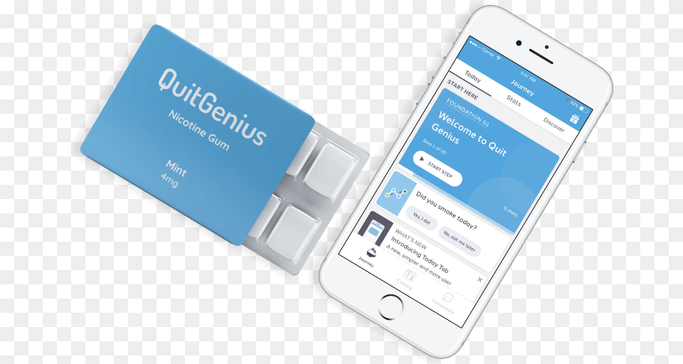Introducing Quit Genius App Gum Nicotine Gum, Electronics, Mobile Phone, Phone, Text Free Png
