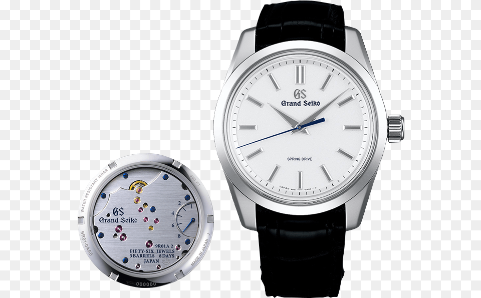 Introduction Of Grand Seiko Spring Drive Movement 9r01 Seiko, Arm, Body Part, Person, Wristwatch Free Png Download