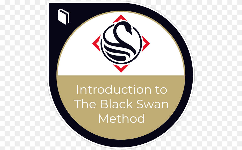 Introduction To The Black Swan Method Black Swan Chris Voss, Sticker, Logo, Disk Png
