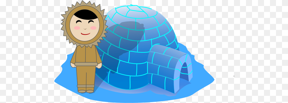 Inuit Girl And Igloo Types Of Houses Igloo, Nature, Outdoors, Snow, Face Png