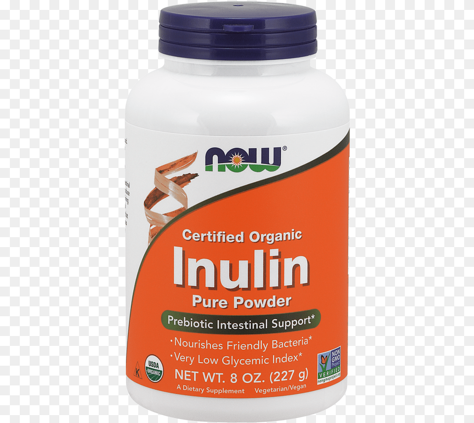 Inulin Powder Organic Now Foods Inulin Powder Pure Fos 8 Oz, Herbal, Herbs, Plant, Astragalus Free Transparent Png
