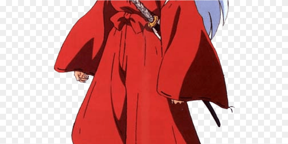 Inuyasha Clipart Anime Anime Character Red Clothes, Fashion, Cloak, Clothing, Adult Png