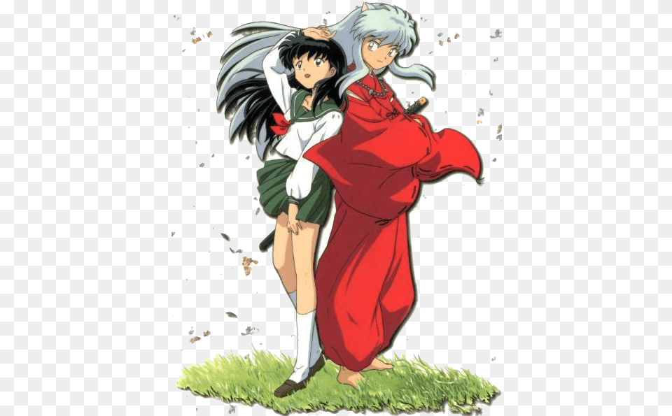 Inuyasha Hd Inuyasha And Kagome, Book, Comics, Publication, Adult Png Image