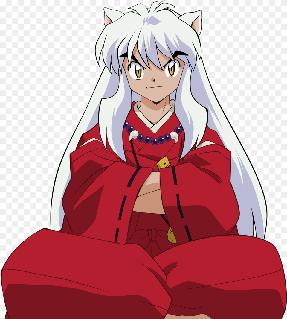 Inuyasha Inuyasha Sitting, Book, Comics, Publication, Anime Png Image