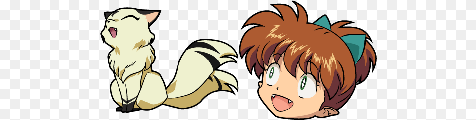 Inuyasha Shippo And Kirara Cursor Inuyasha Kirara, Face, Head, Person, Baby Free Transparent Png