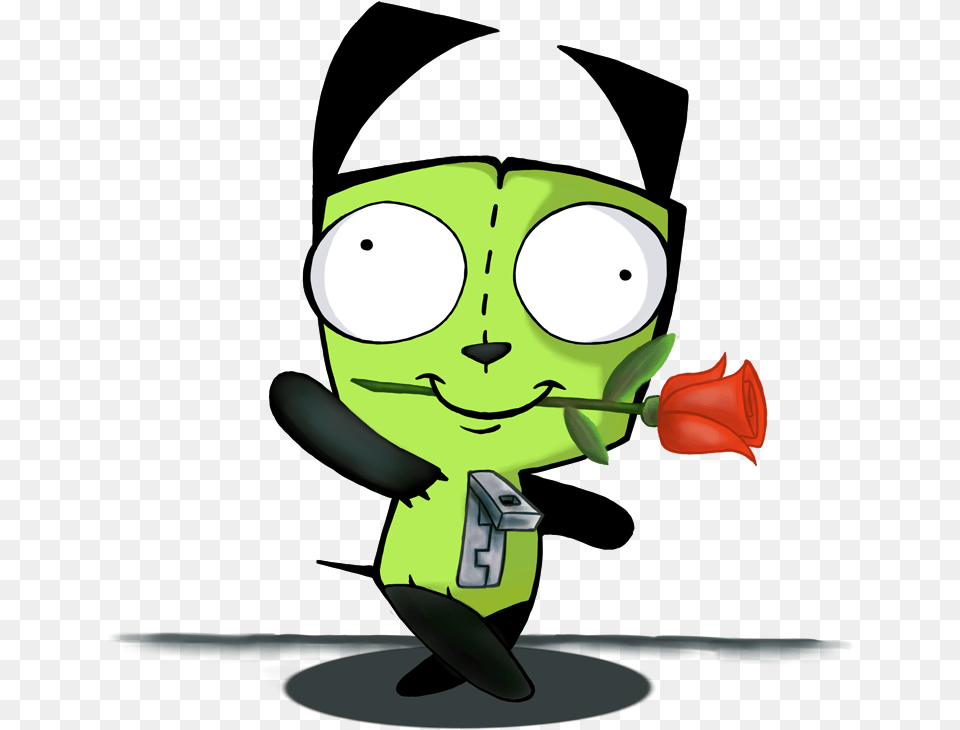 Invader Zim And Gir By Gorilla Ink Cartoon, Art, Graphics, Baby, Person Png Image