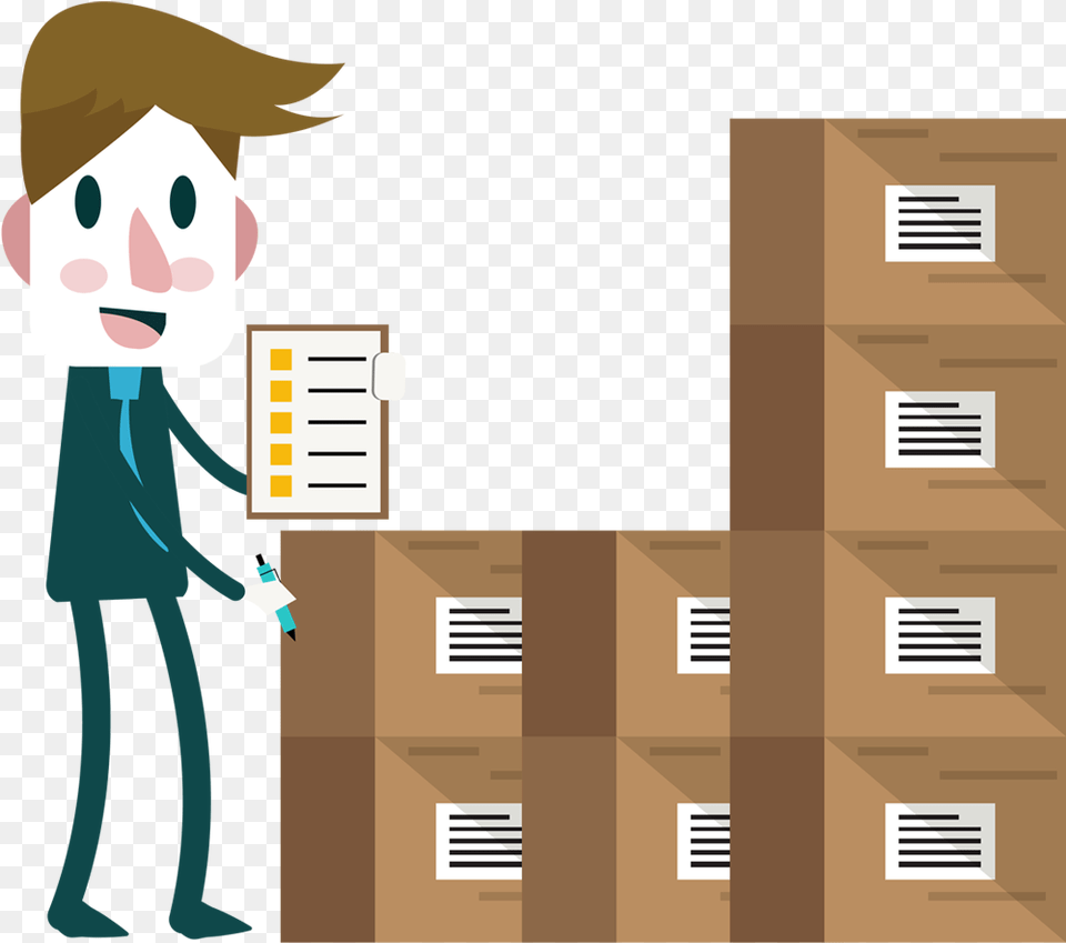 Inventory Management Gesto Do Estoque, Box, Furniture, Drawer, Adult Free Png Download