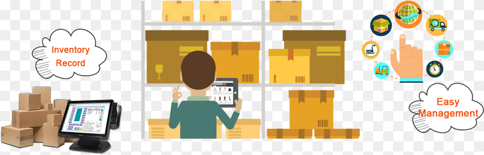 Inventory Management Software Inventory, Box, Person, Cardboard, Carton Free Transparent Png