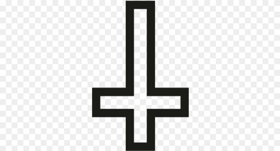 Inverted Cross Transparent Inverted Cross, Symbol, Sword, Weapon Free Png Download