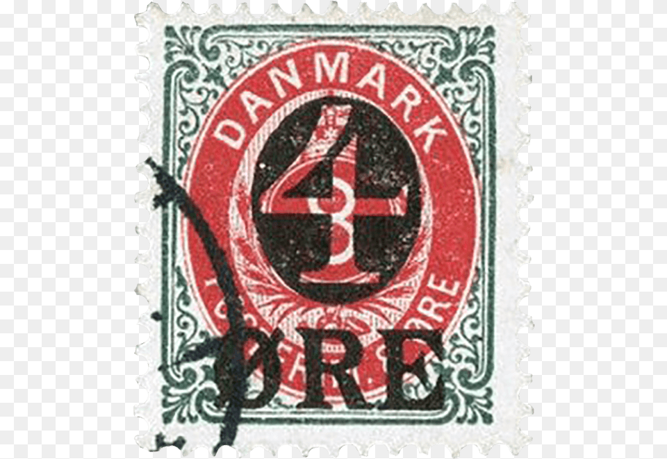 Inverted Frame 4 Ore Rare Denmark Stamps, Postage Stamp Free Transparent Png
