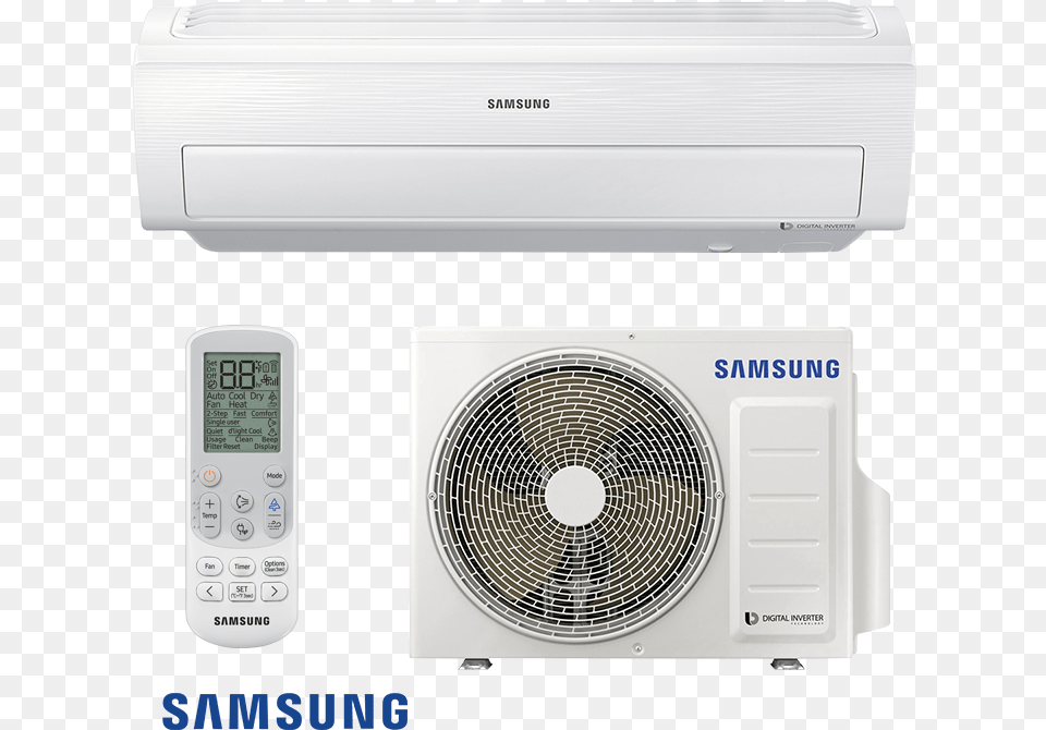 Inverter Air Conditioner Samsung Ar5680 Ar09kswnawknet Samsung, Air Conditioner, Appliance, Device, Electrical Device Png