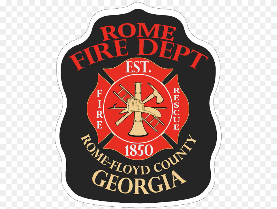 Investigation Into Fire At Abandoned Home Continues Rome Fire Department Logo, Badge, Symbol, Emblem Free Transparent Png