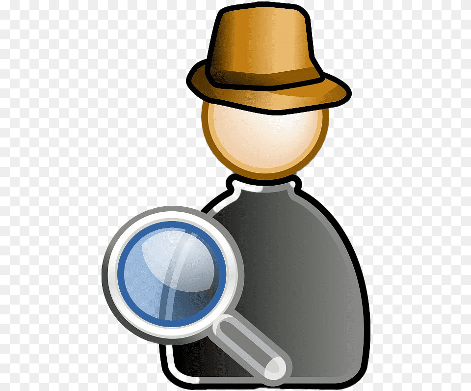 Investigation Magnifying Glass Clipart, Clothing, Hat, Photography, Sun Hat Free Png