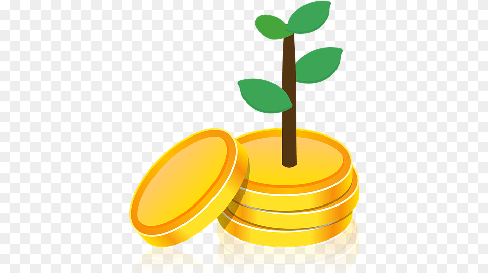 Investment Gold Coin Money Bank Currency Finance Investing Vector, Tape Free Transparent Png