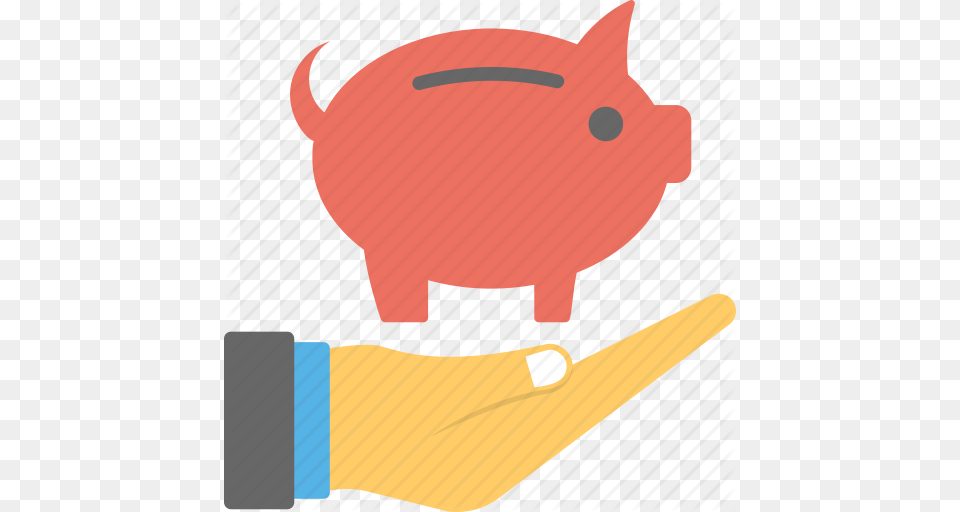 Investment Piggy Bank Piggy On Hand Retirement Planning, Piggy Bank, Animal, Fish, Sea Life Free Png
